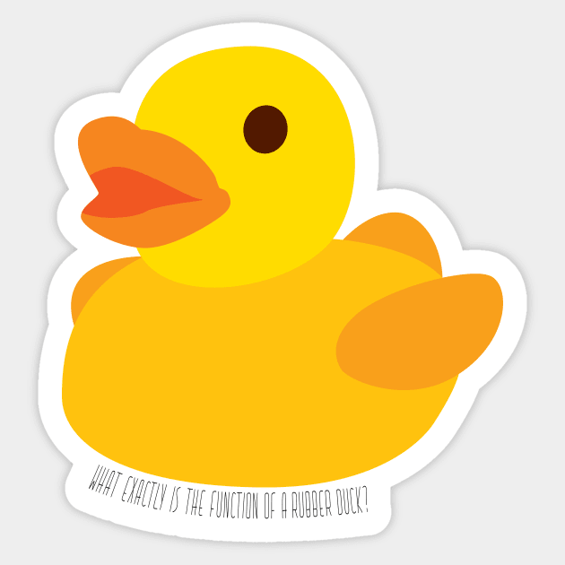 Rubber Ducky Sticker by imlying
